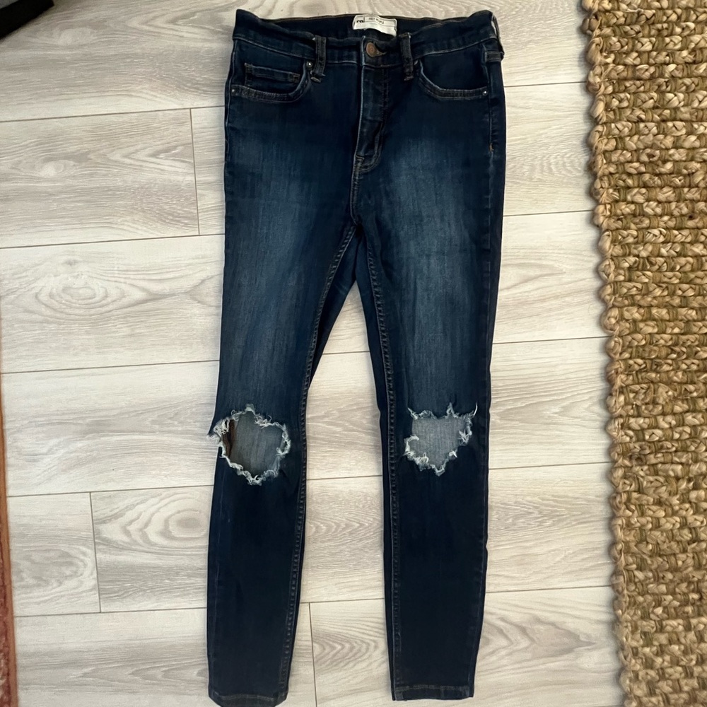 Free People Distressed Jeans